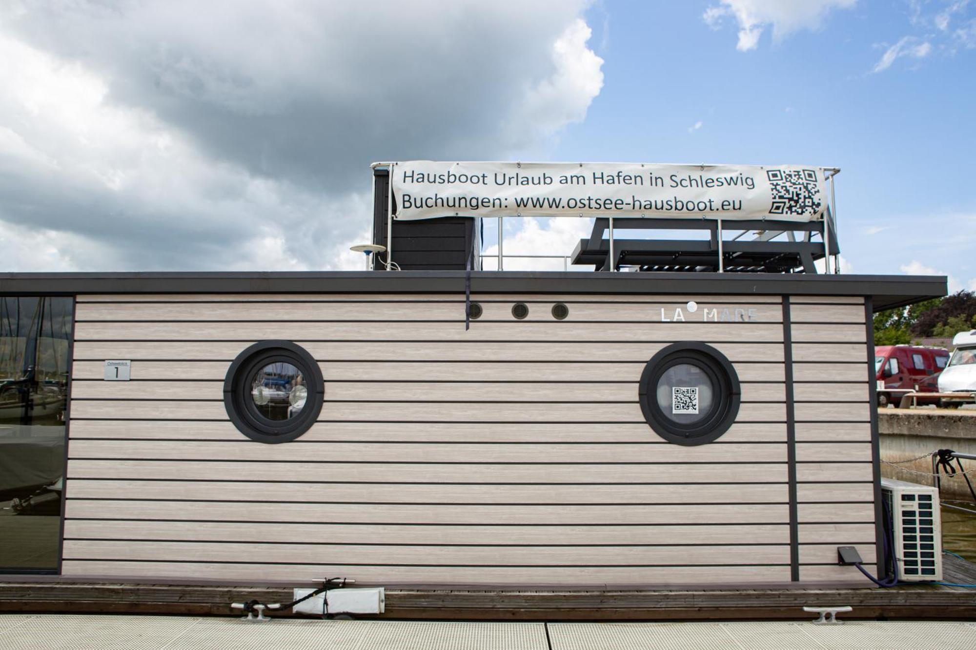 Ostsee Hausboot Schleswig Ostseeblick 1 ภายนอก รูปภาพ